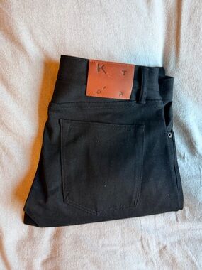 Mens HIROSHI KATO black jeans 32x32